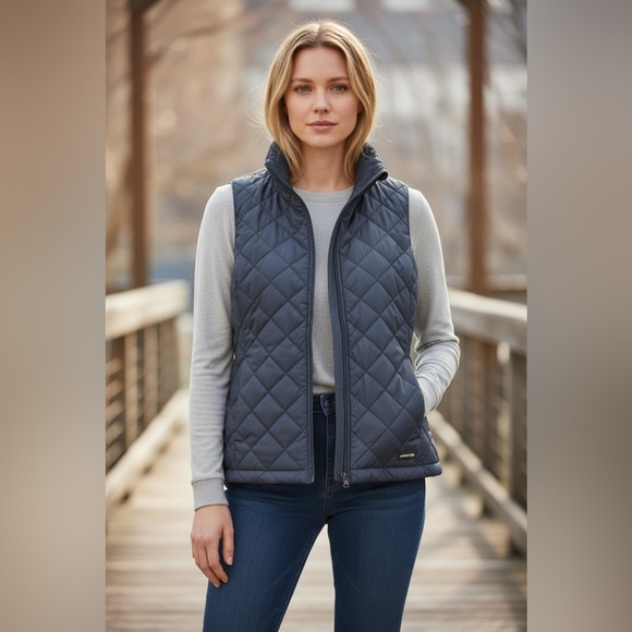 Lands' End Jackets & Blazers - Lands' End Vest in Navy Blue